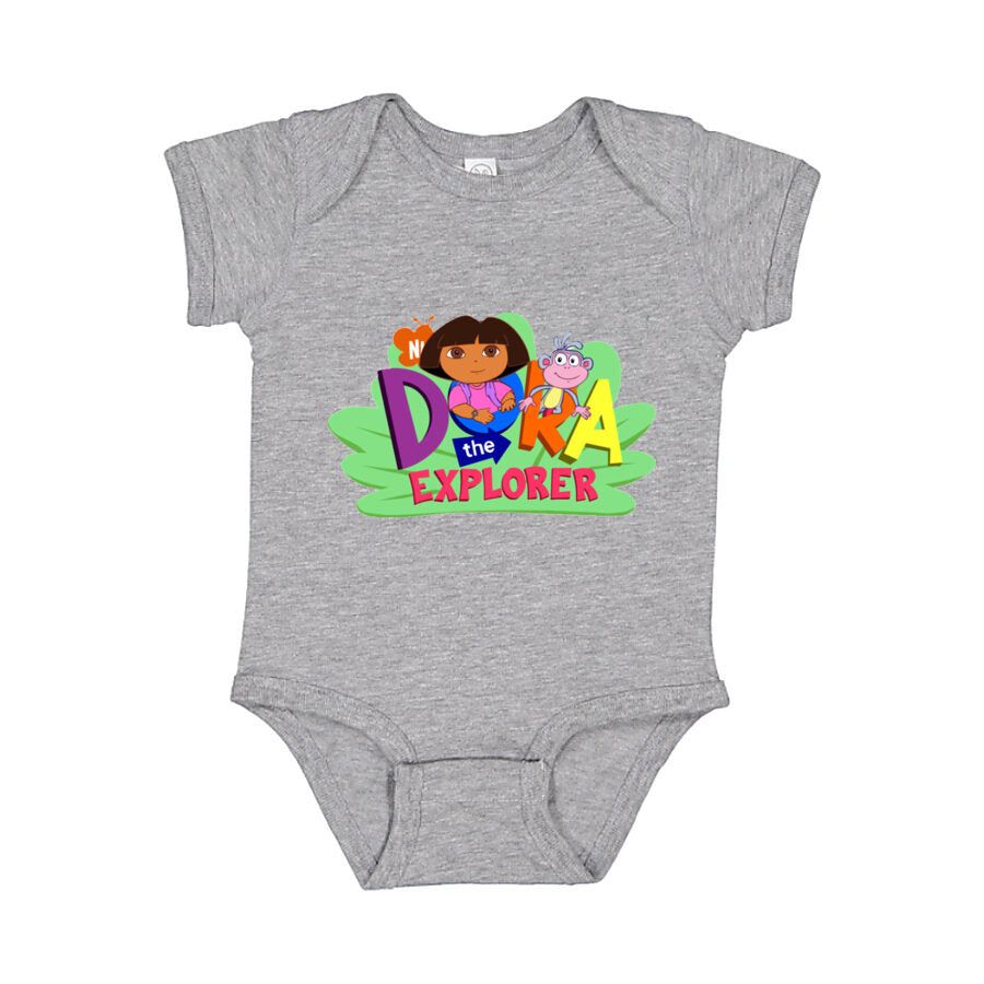 Dora the Explorer Baby Romper Onesie - Gray