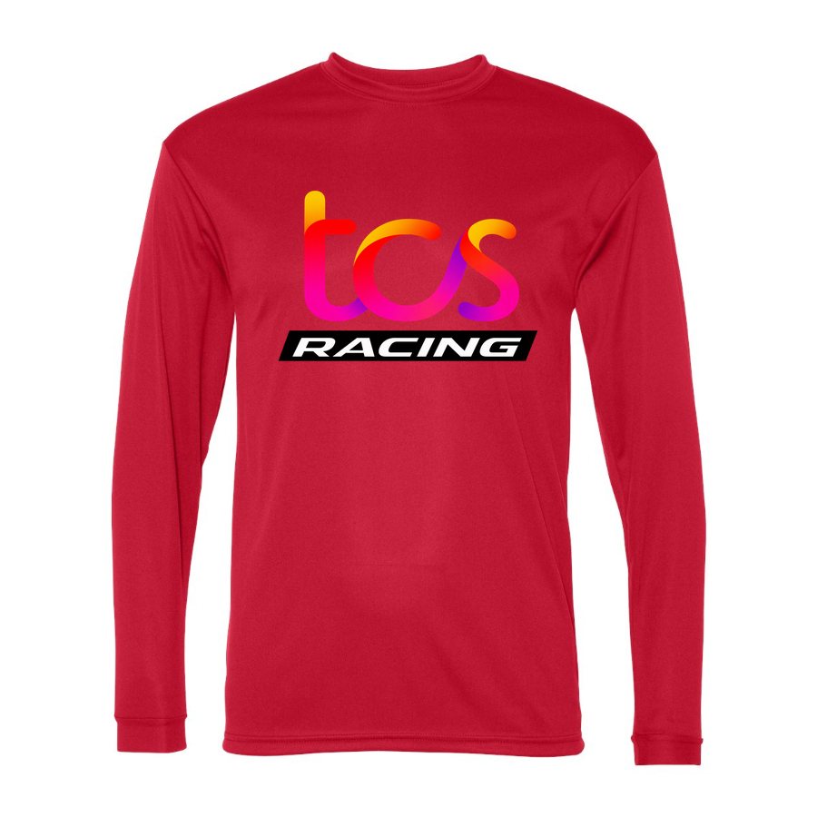 Men's TCS Racing Polyester Long Sleeve T-Shirt - Red