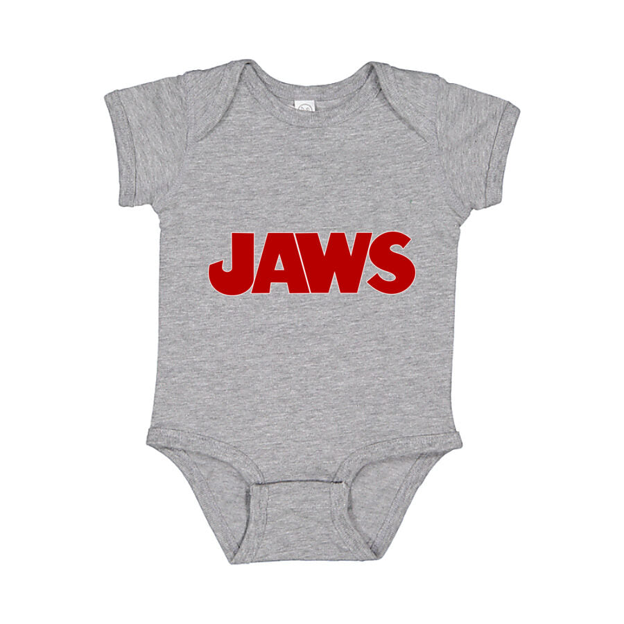 Jaws Baby Romper Onesie - Gray
