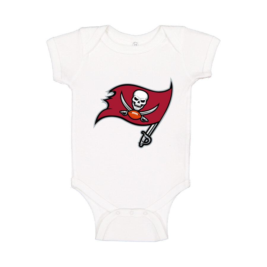 Tampa Bay Buccaneers Baby Romper Onesie - White
