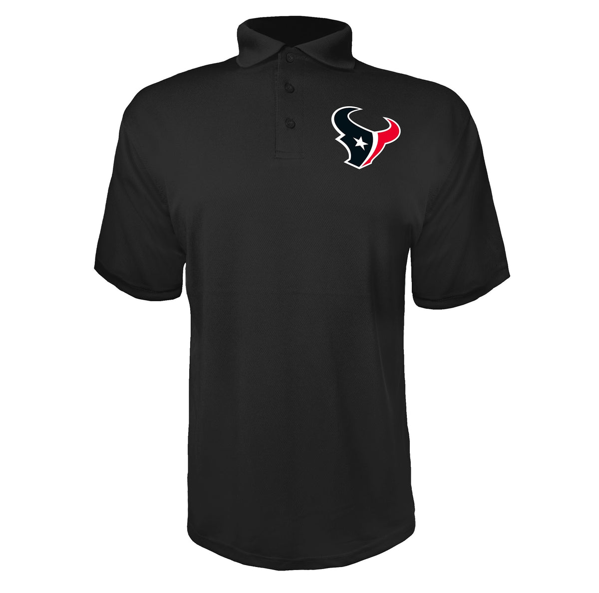 Houston Texans Black polyester polo