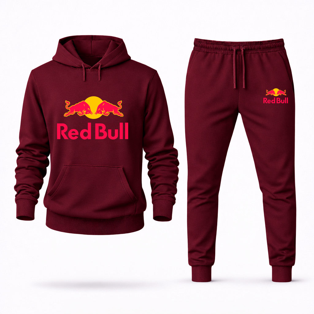 Red Bull Hoodie and Joggers Set - Burgundy