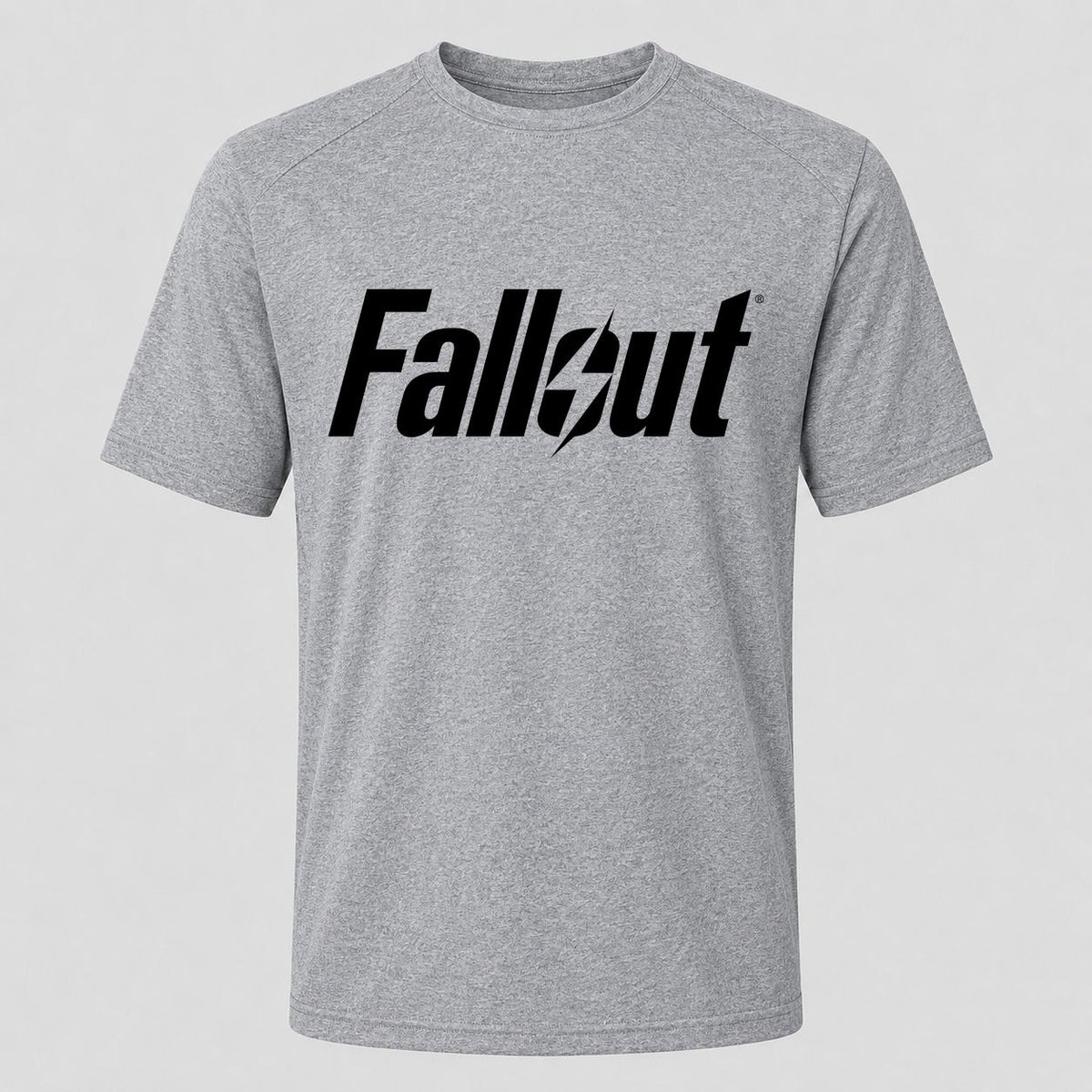 Men's Fallout Black Performance T-Shirt - Gray