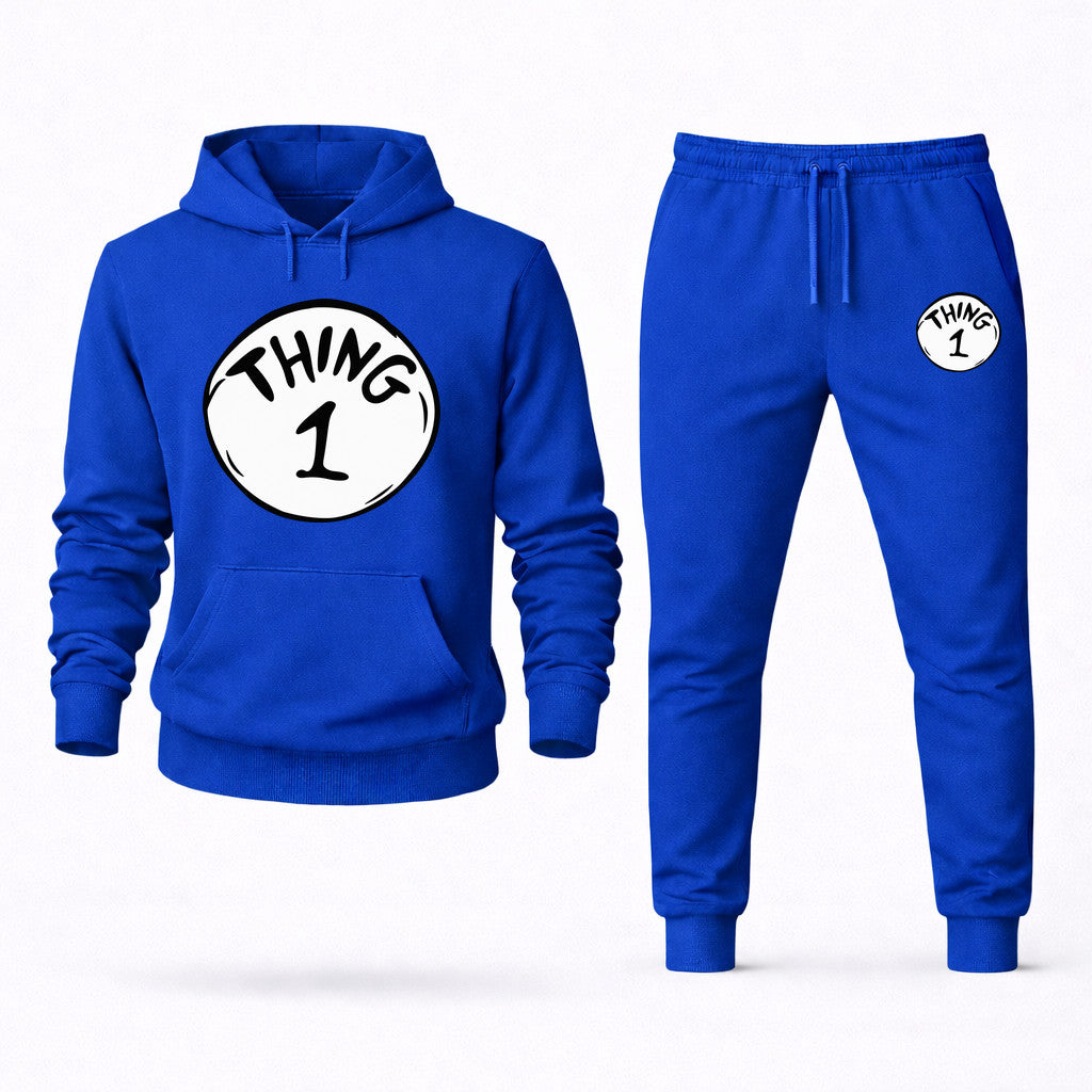 Dr. Seuss Thing 1 Hoodie and Joggers Set - Blue