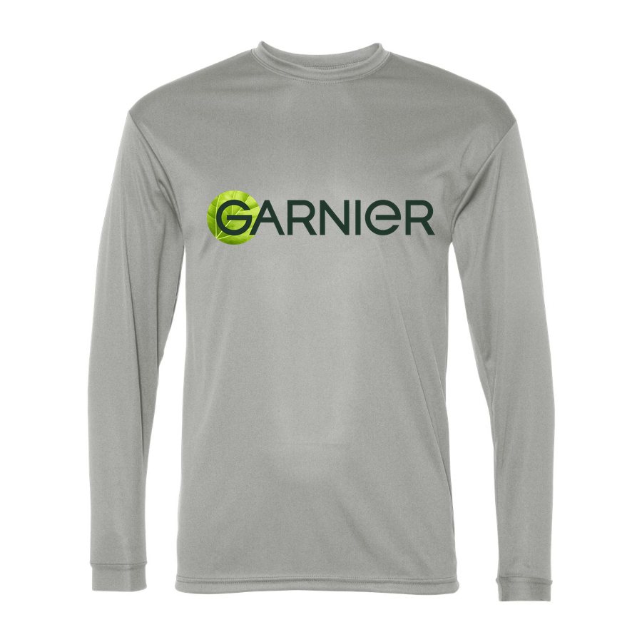 Men's Garnier Polyester Long Sleeve T-Shirt - Silver