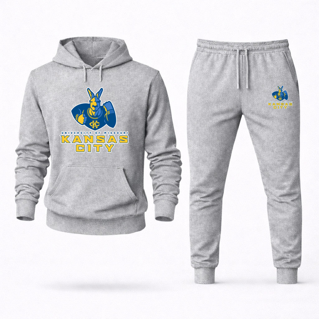 UMKC Kangaroos Hoodie and Joggers Set - Grey