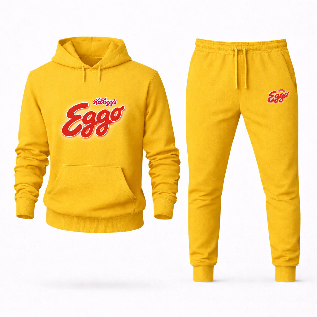 Eggo Hoodie and Joggers Set - Yellow