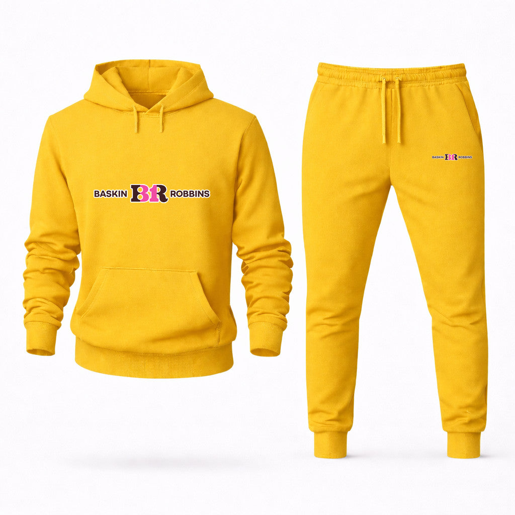 Baskin-Robbins Hoodie and Joggers Set - Yellow