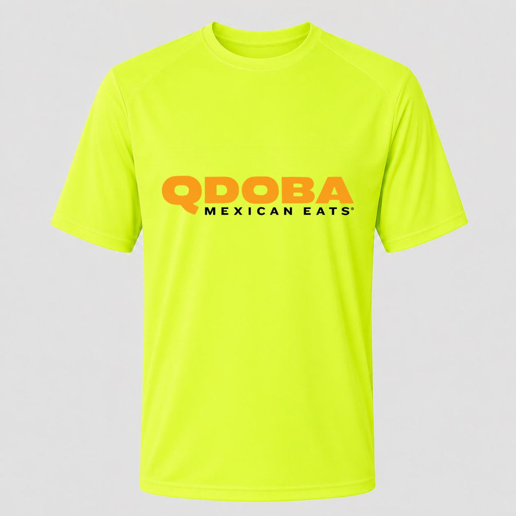 Men's Qdoba Performance T-Shirt - Safety Green