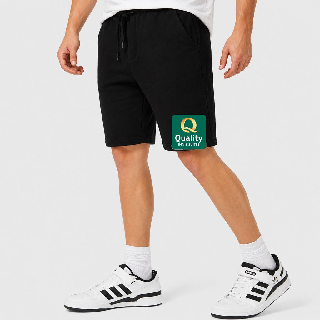 Men's Quality Inn & Suites Cotton Shorts - Black