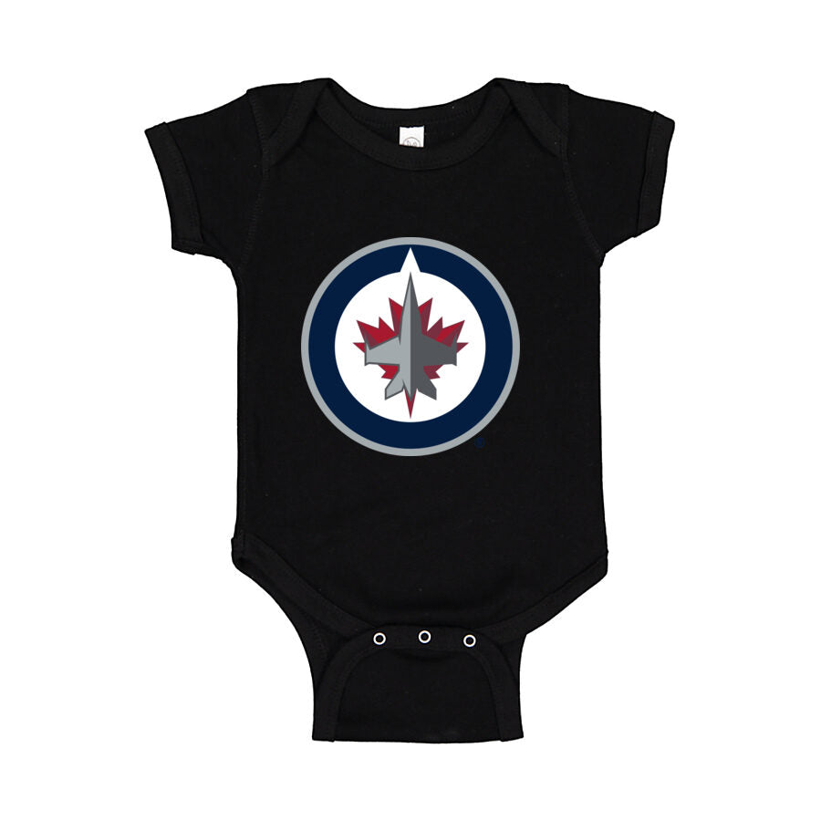 Winnipeg Jets Baby Romper Onesie - Black