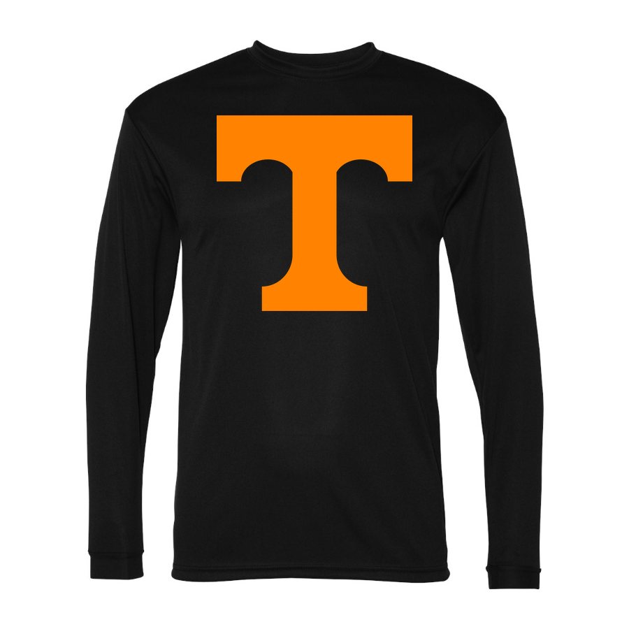 Men's Tennessee Volunteers Polyester Long Sleeve T-Shirt - Black