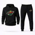 Minnesota Wild Hoodie and Joggers Set - Black