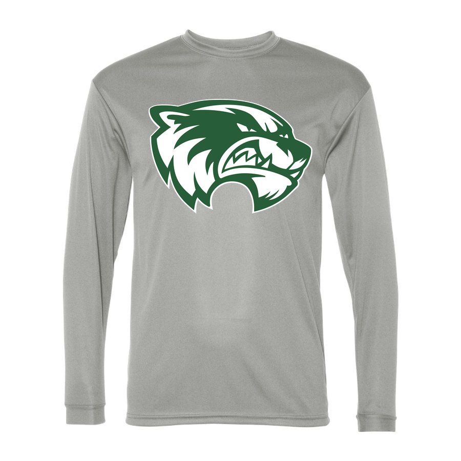 Men's Utah Valley Wolverines Polyester Long Sleeve T-Shirt - Silver