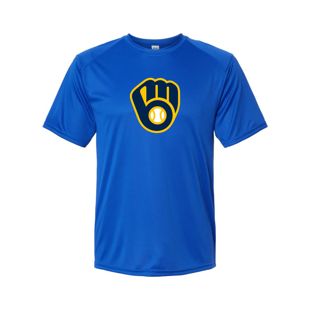 Milwaukee Brewers Polyester T-Shirt - Royal Blue