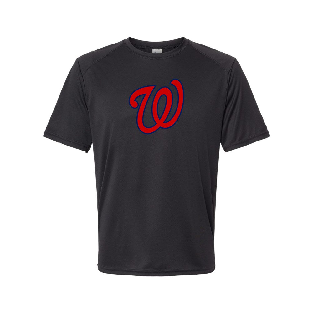 Washington Nationals Polyester T-Shirt - Black