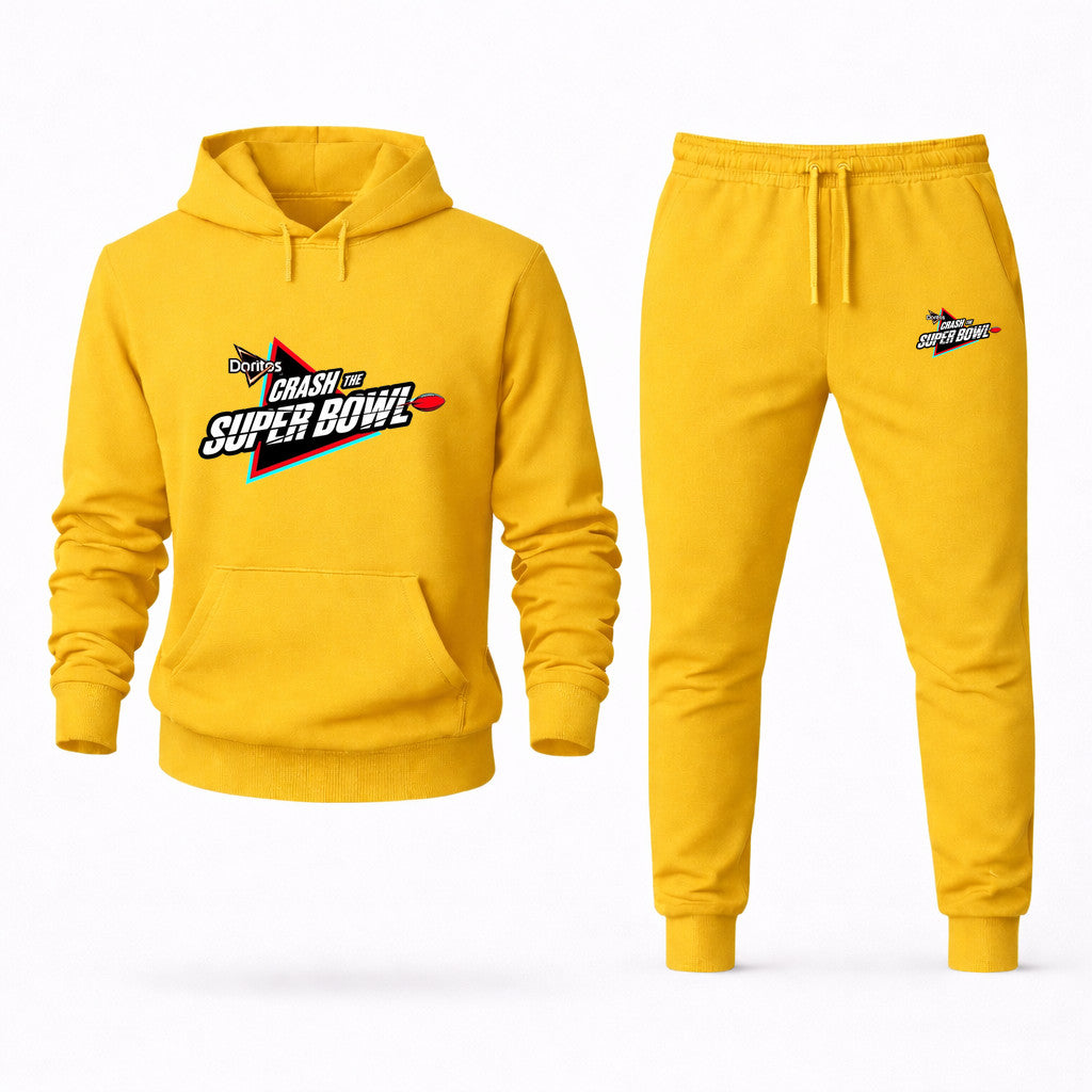 Crash the Super Bowl Hoodie and Joggers Set - Yellow