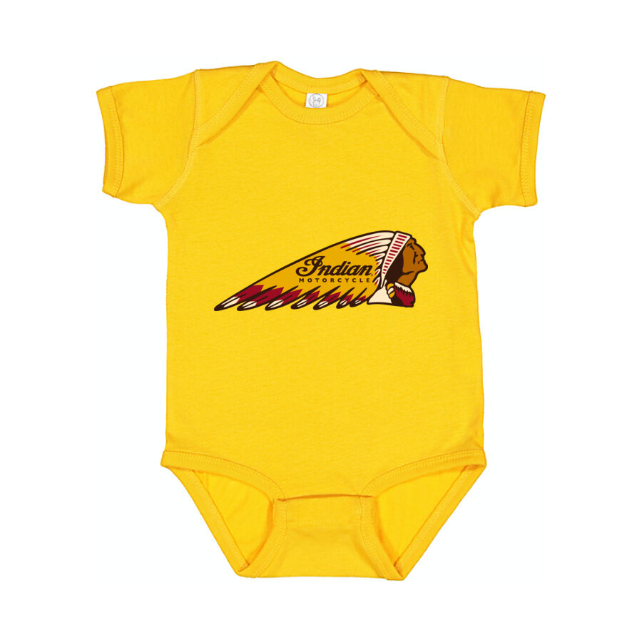 Indian Motorcycle Baby Romper Onesie - Yellow