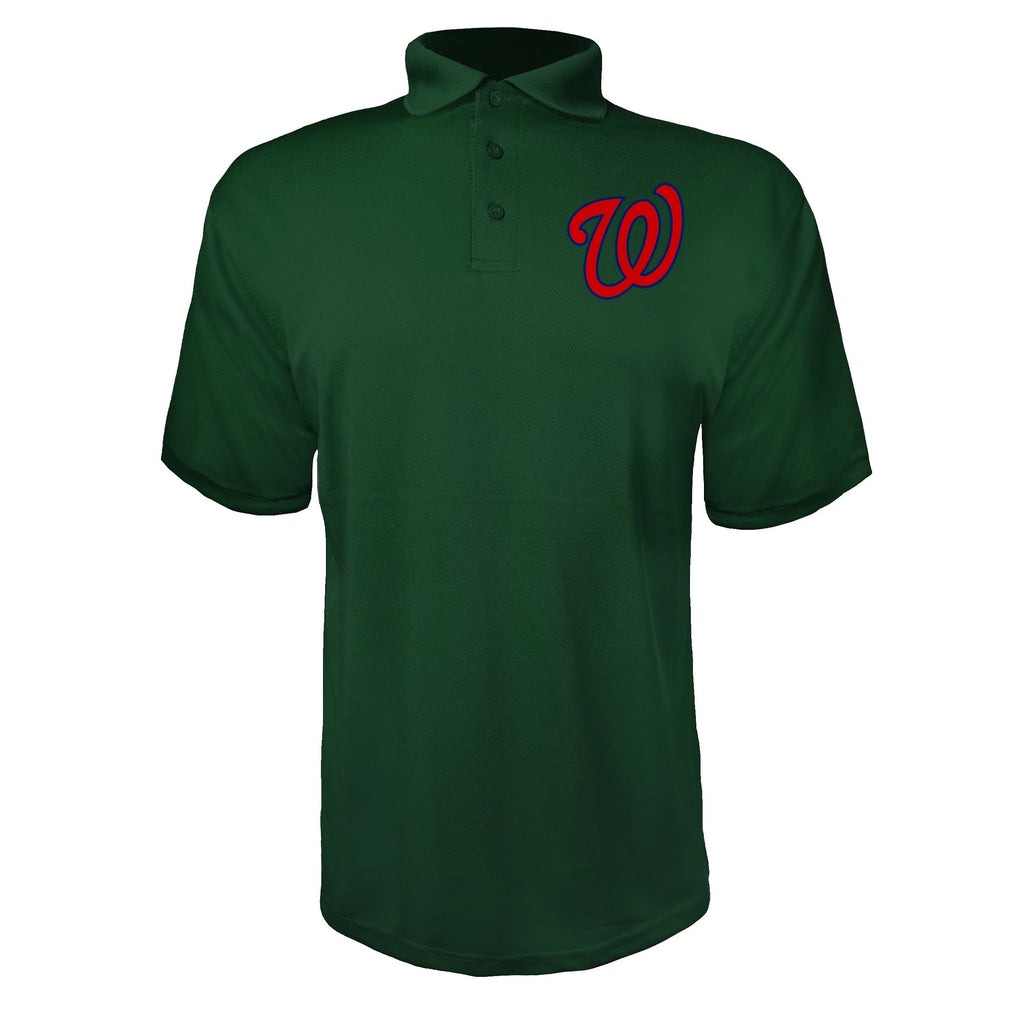 Washington Nationals Green polyester polo