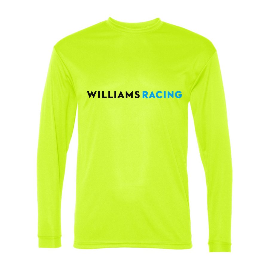 Men's Williams Racing Polyester Long Sleeve T-Shirt - Safety Yellow