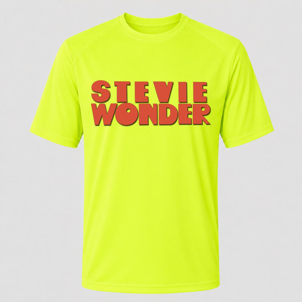 Men's Stevie Wonder Performance T-Shirt - Safety Green
