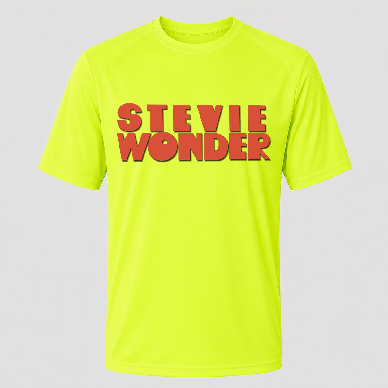Men's Stevie Wonder Performance T-Shirt - Safety Green