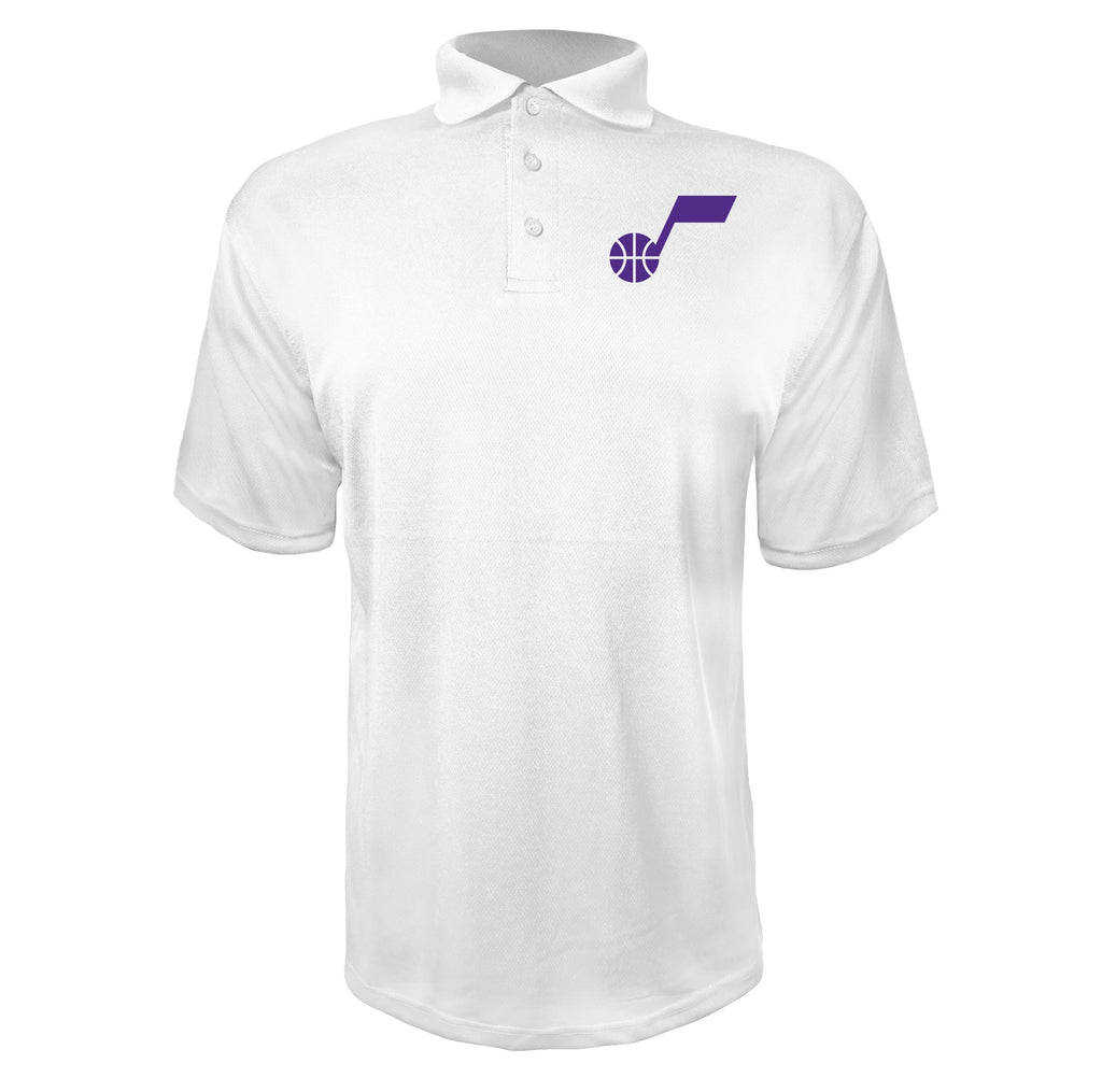 Utah Jazz White polyester polo