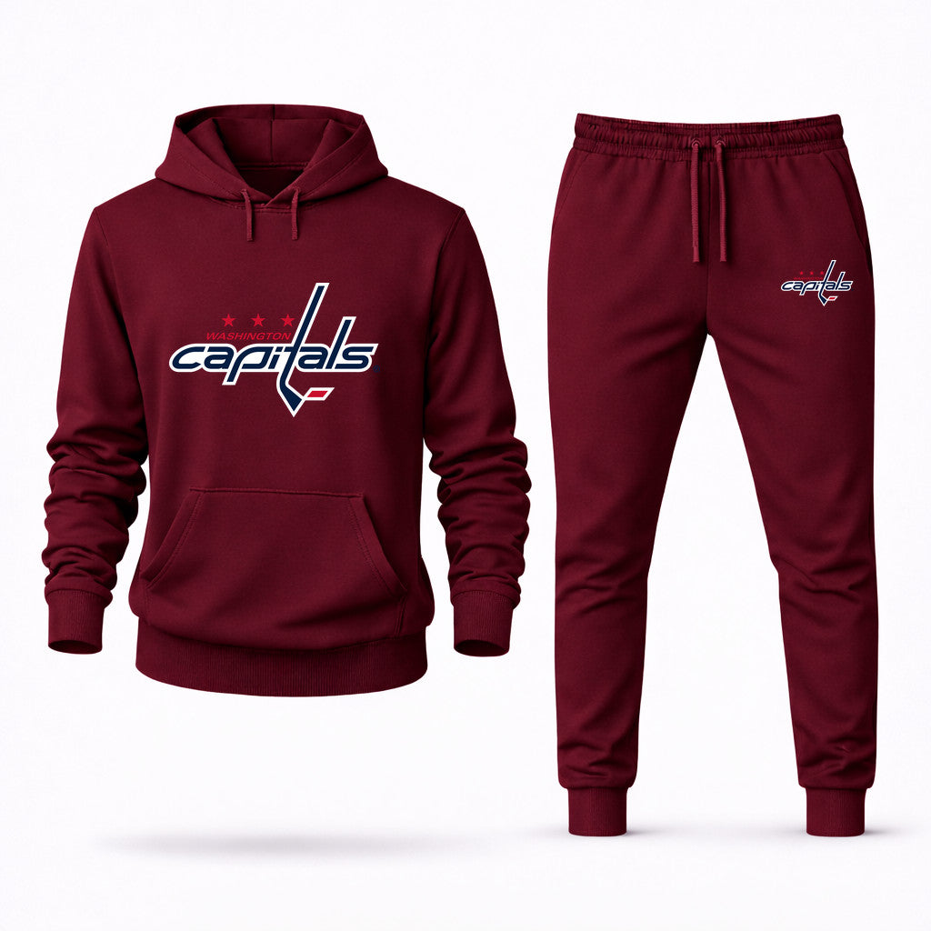 Washington Capitals Hoodie and Joggers Set - Burgundy