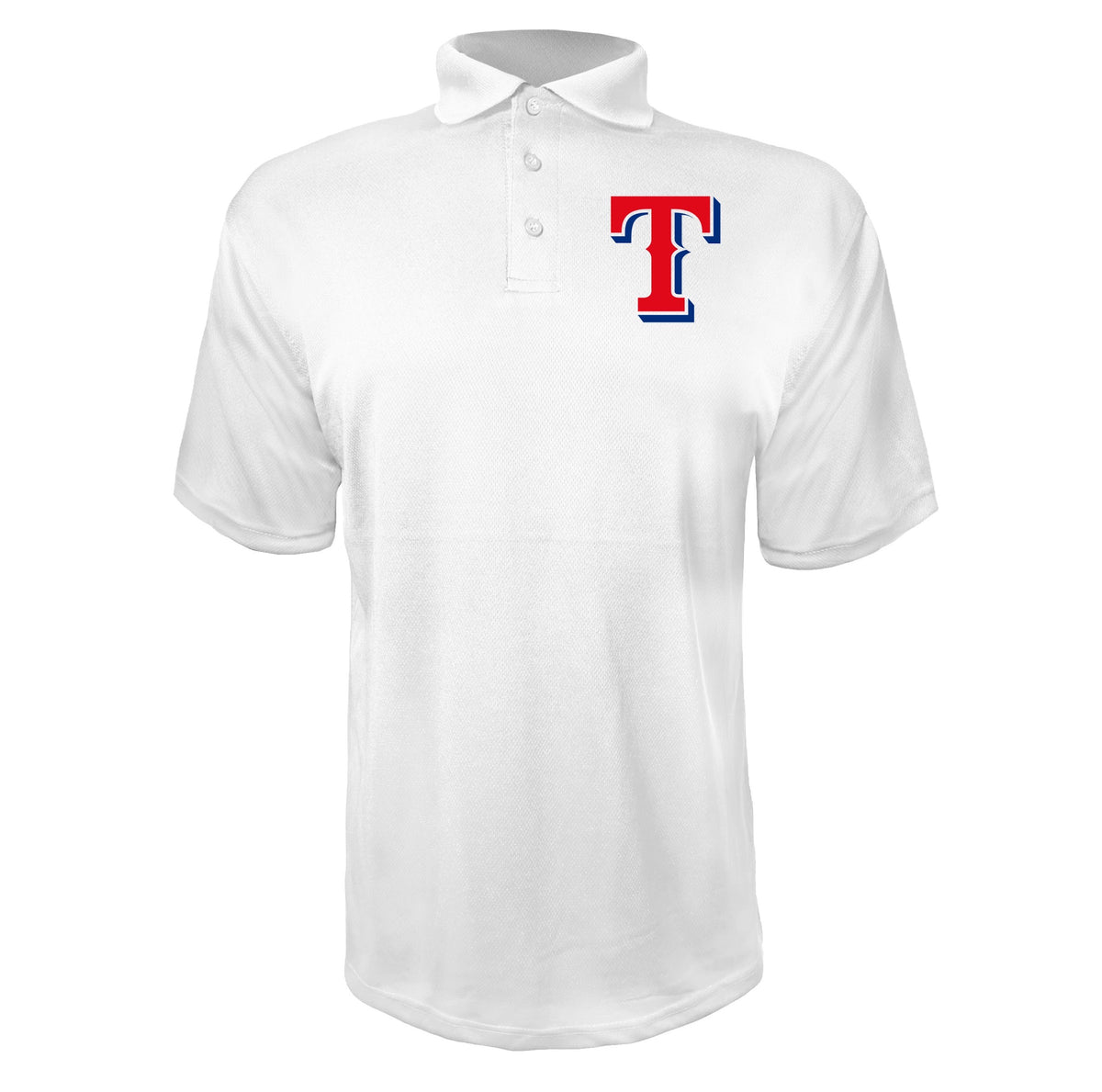 Texas Rangers White polyester polo