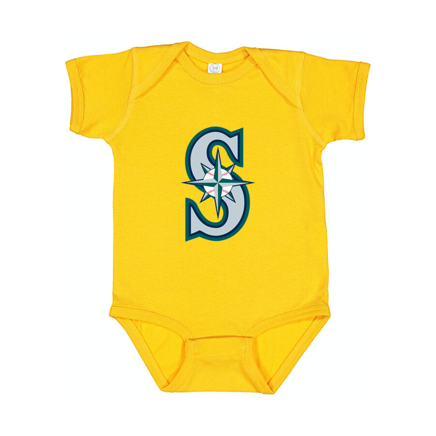 Seattle Mariners Baby Romper Onesie - Yellow