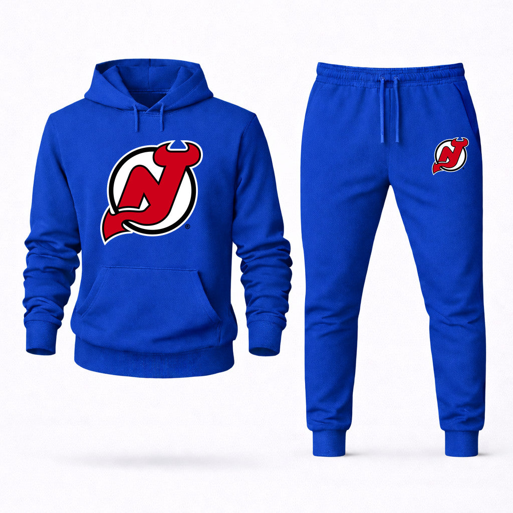 New Jersey Devils Hoodie and Joggers Set - Blue