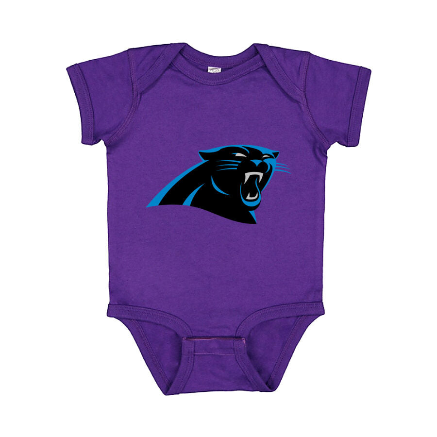 Carolina Panthers Baby Romper Onesie - Purple