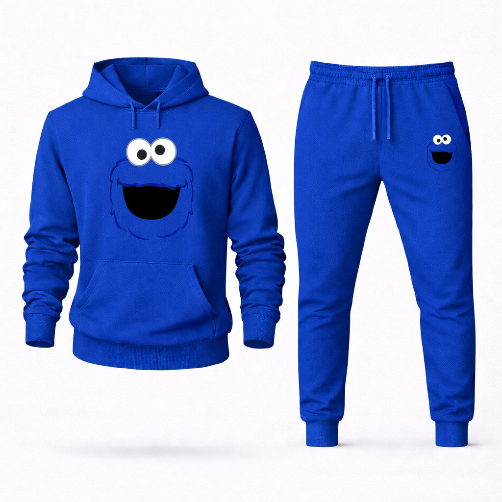 Cookie Monster Hoodie and Joggers Set - Blue
