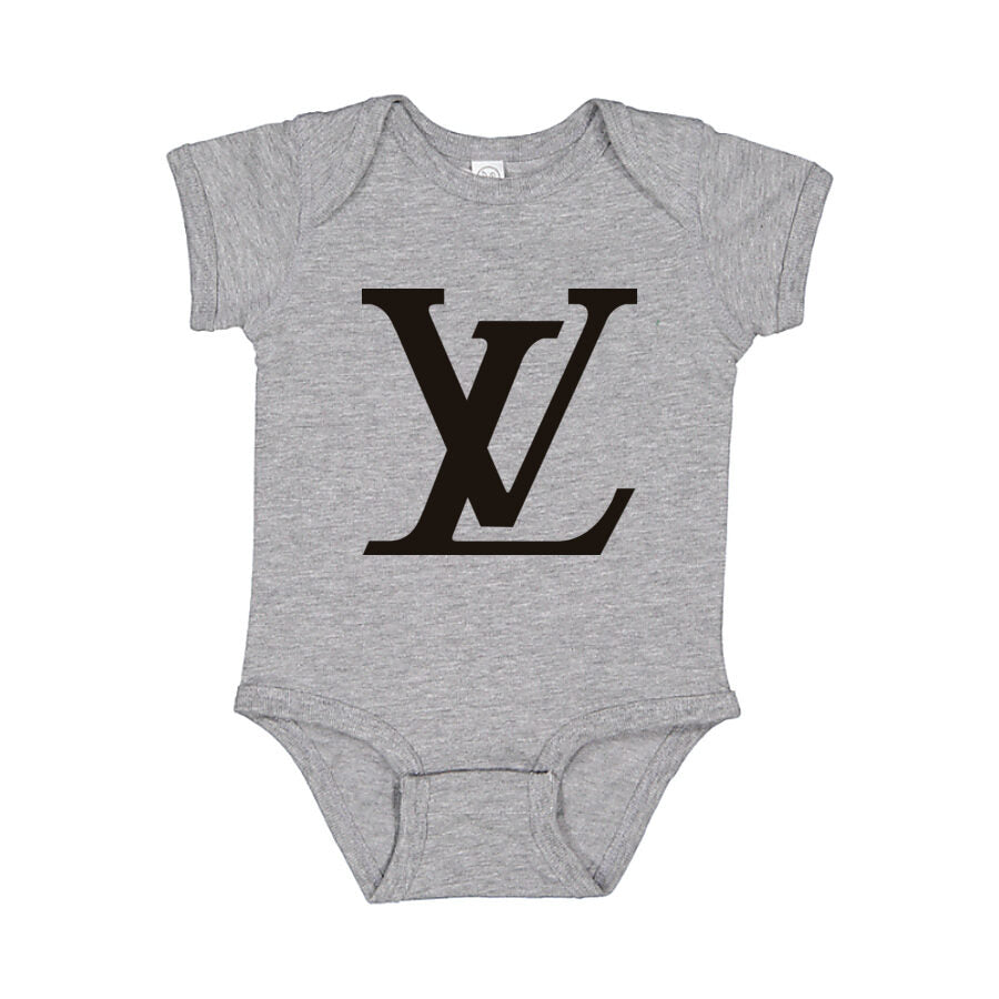 Louis Vuitton Baby Romper Onesie - Gray