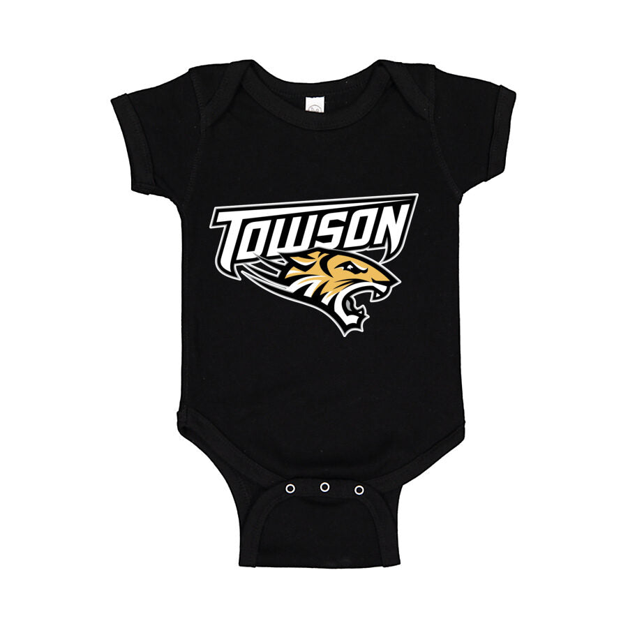 Towson Tigers Baby Romper Onesie - Black