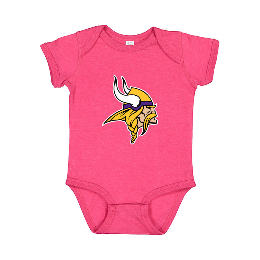 Minnesota Vikings Baby Romper Onesie - Pink