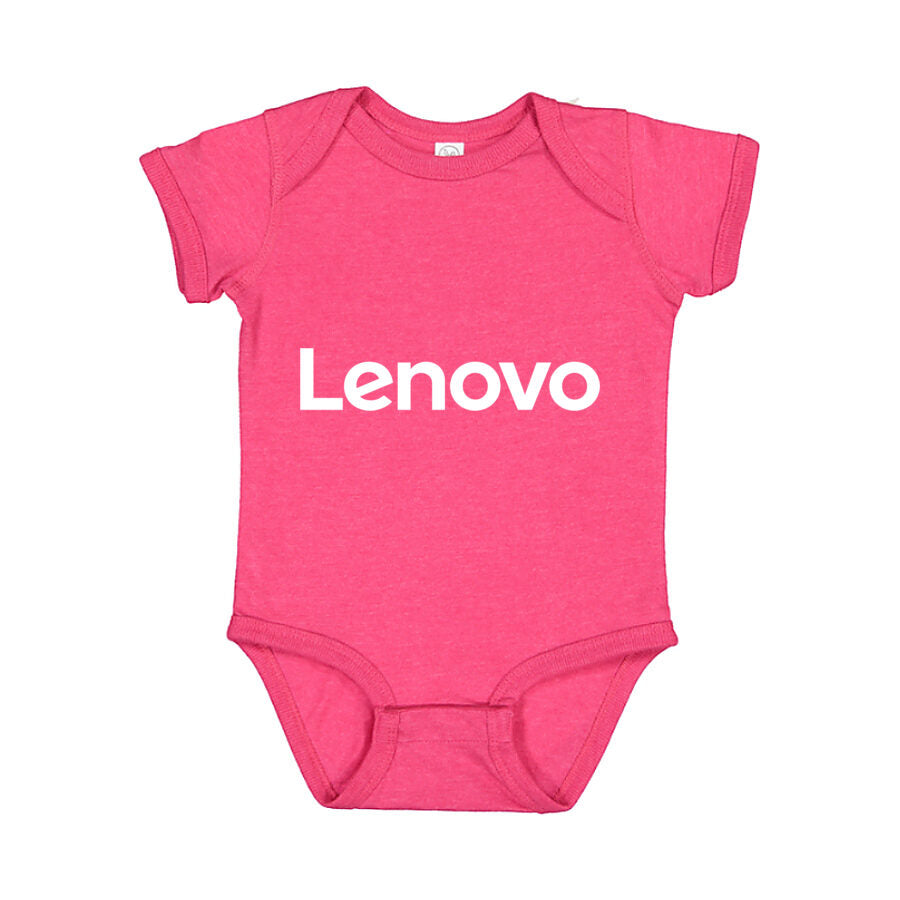 Lenovo White Logo Baby Romper Onesie - Pink