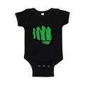 Hulk Punch Baby Romper Onesie - Black