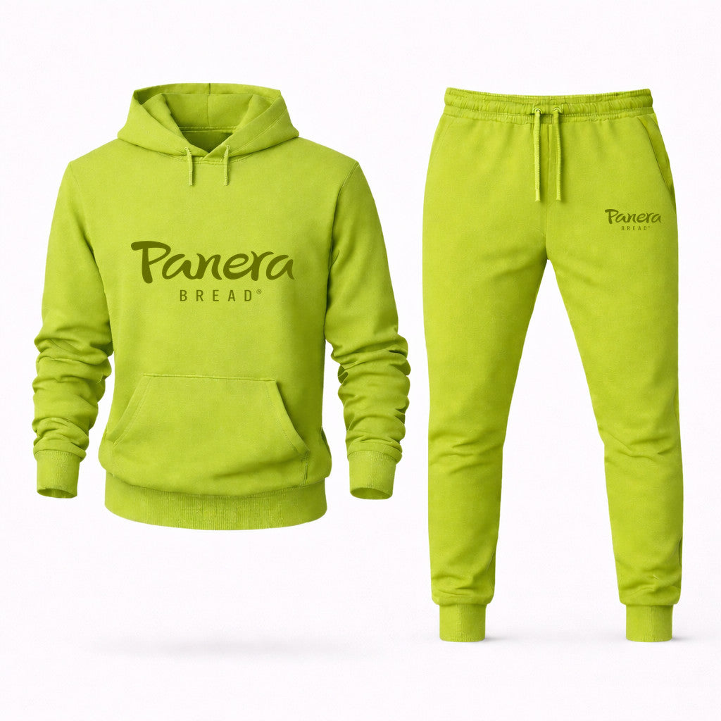 Panera Bread Hoodie and Joggers Set - Lime Green