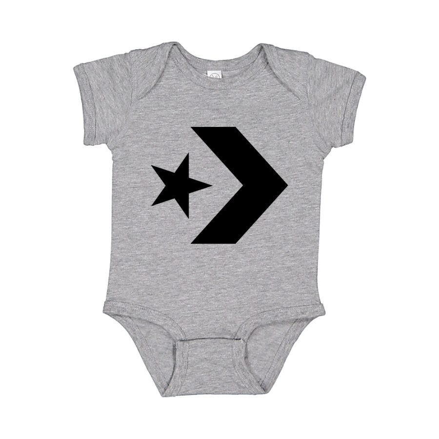 Converse Baby Romper Onesie - Gray