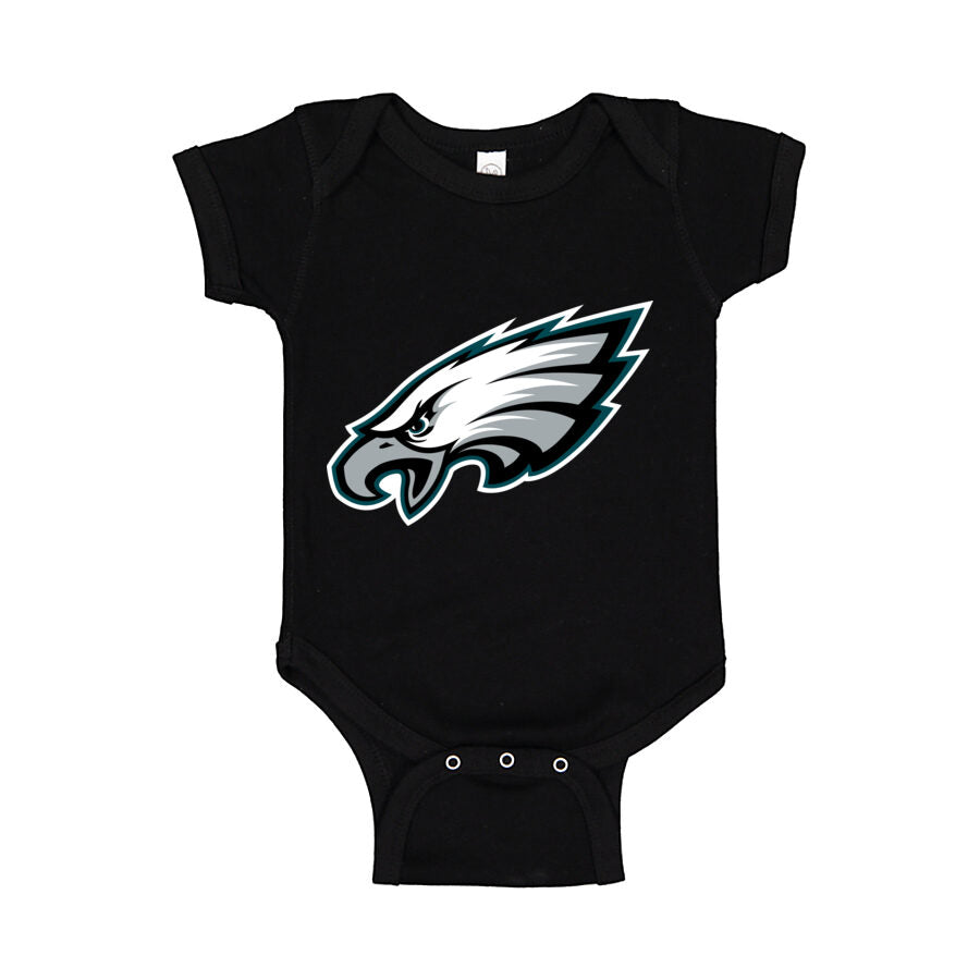 Philadelphia Eagles Baby Romper Onesie - Black