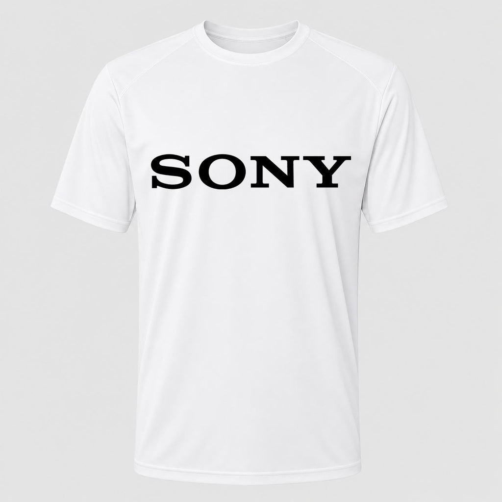 Men's Sony Black Performance T-Shirt - White
