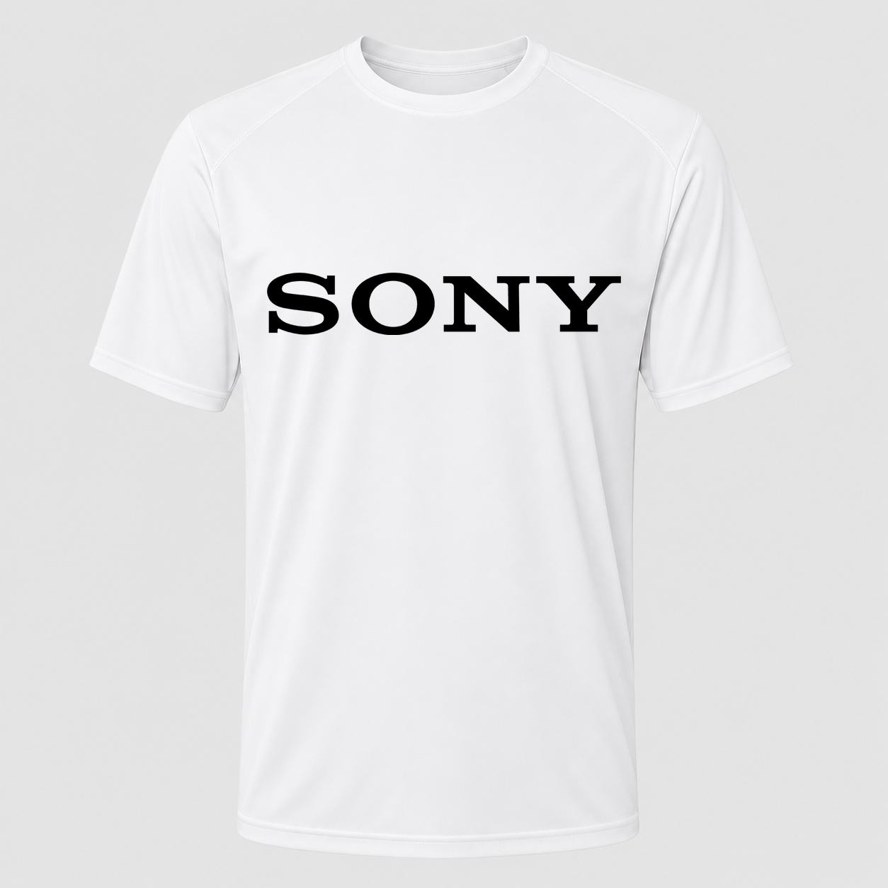 Men's Sony Black Performance T-Shirt - White