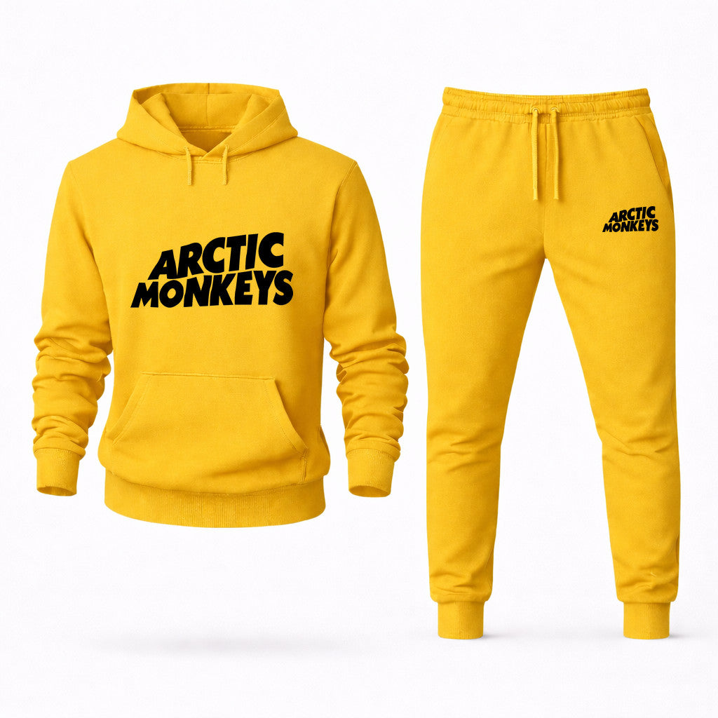 Arctic Monkeys Hoodie and Joggers Set - Yellow