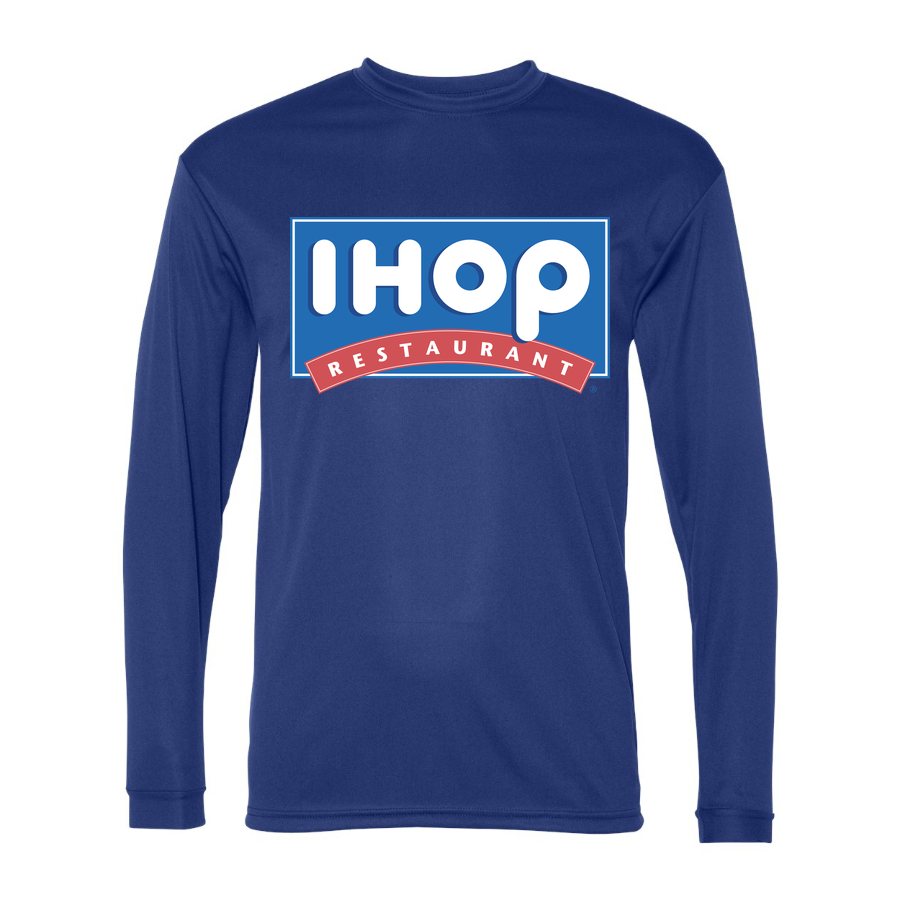 Men's IHOP Polyester Long Sleeve T-Shirt - Royal Blue