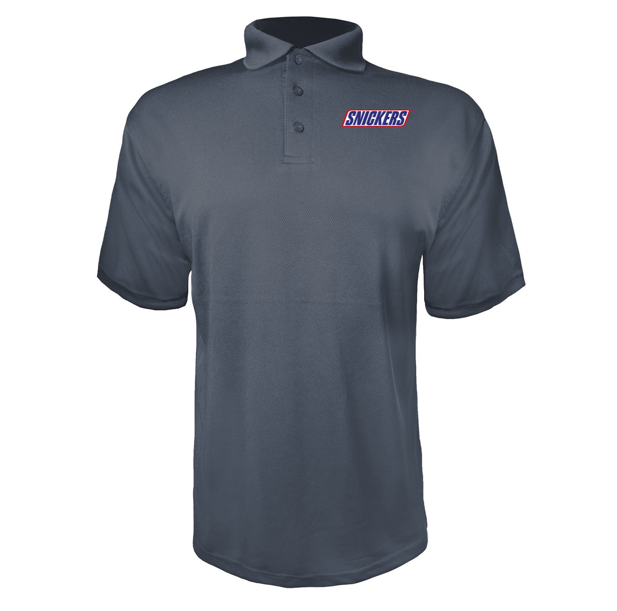 Snickers men's polyester polo in Charcoal