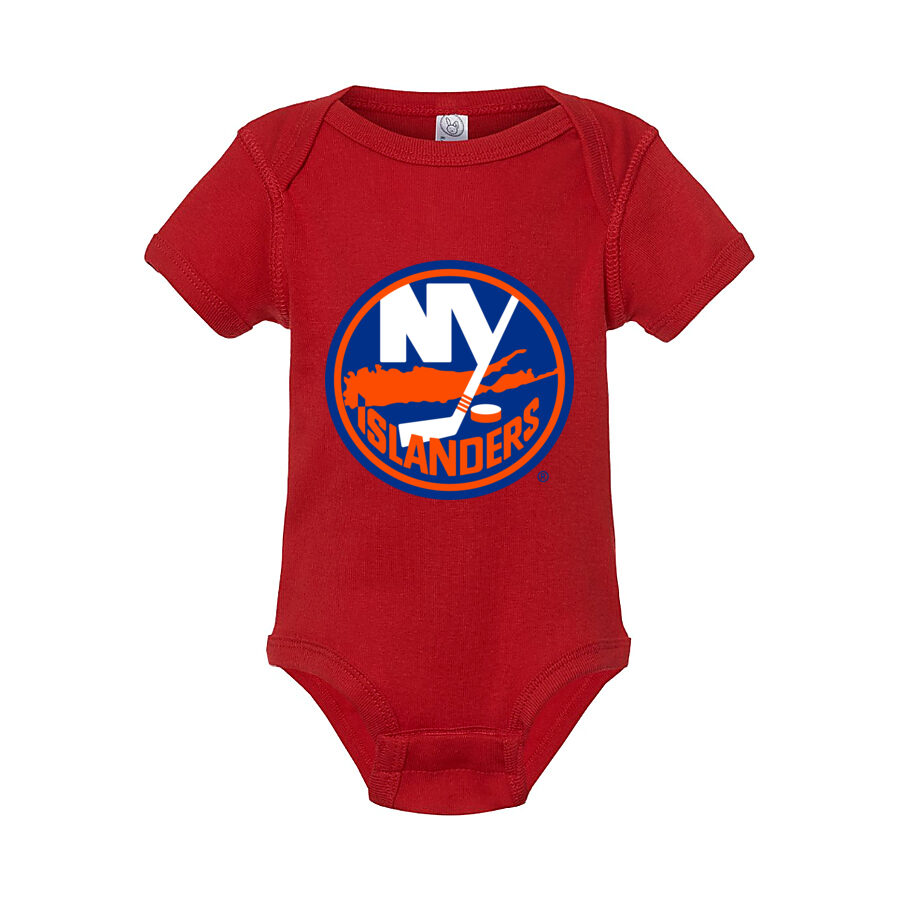New York Islanders Baby Romper Onesie - Red