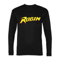 Men's Robin Polyester Long Sleeve T-Shirt - Black