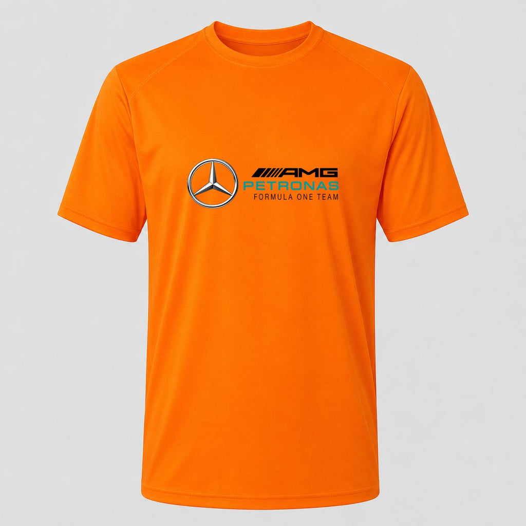 Men's Mercedes AMG Petronas Formula One Team Performance T-Shirt - Orange