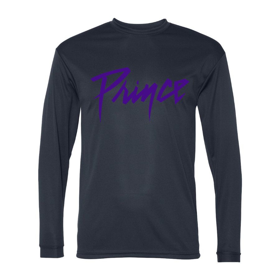 Men's Prince Polyester Long Sleeve T-Shirt - Navy